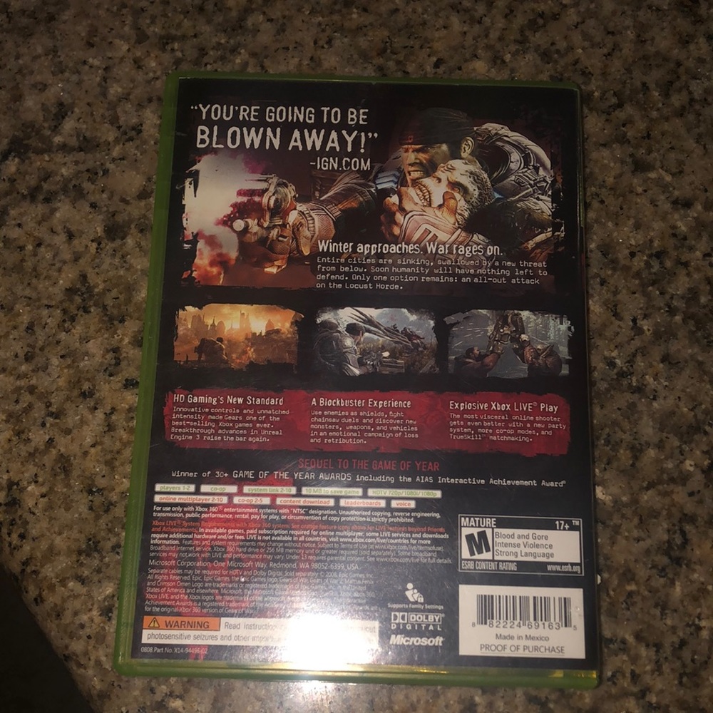 Gears of War XBox360 game - Picture 4 of 6